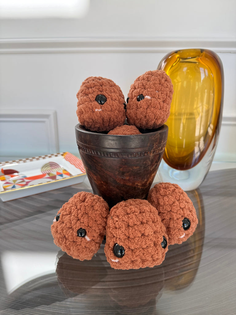 Handmade Crochet Chicken Nugget Plushies